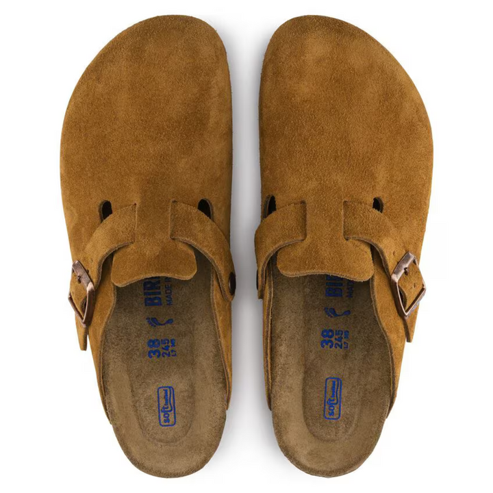 Classic taupe comfort clogs for women, perfect for casual footwear with anatomical support.