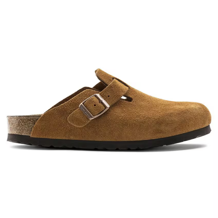 Everyday women's taupe comfort clogs, designed with an anatomical footbed for ultimate comfort.