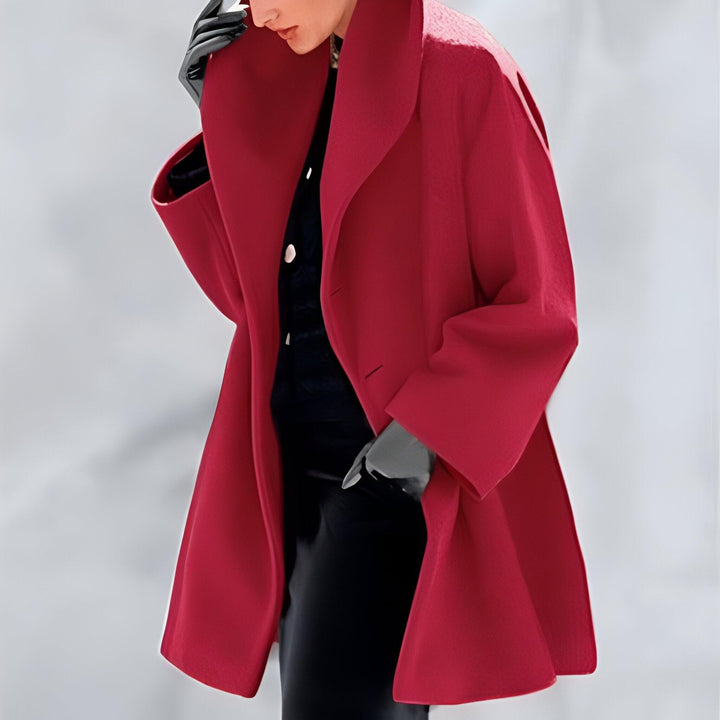 Women's timeless oversized coat for winter. Elegant long coat, perfect layering piece for chic women's fashion.