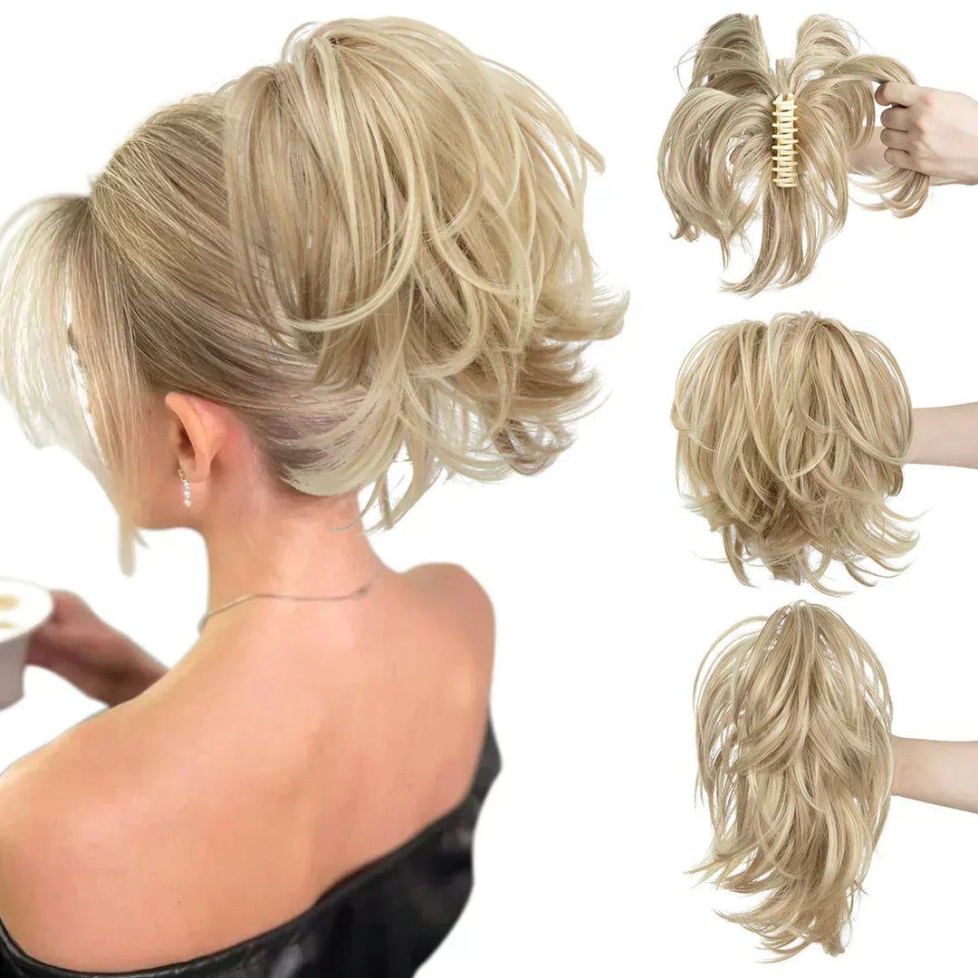 Easy-to-use TwistPop ponytail hair extension for women. Get instant volume and a stylish updo in seconds.