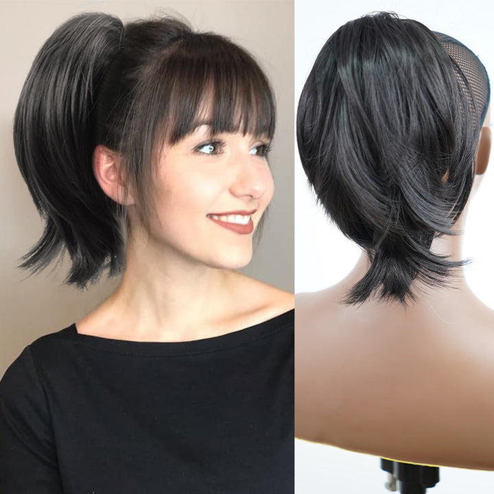 Voluminous ponytail hair extension for women. TwistPop design for a comfortable, instant, and stylish updo.