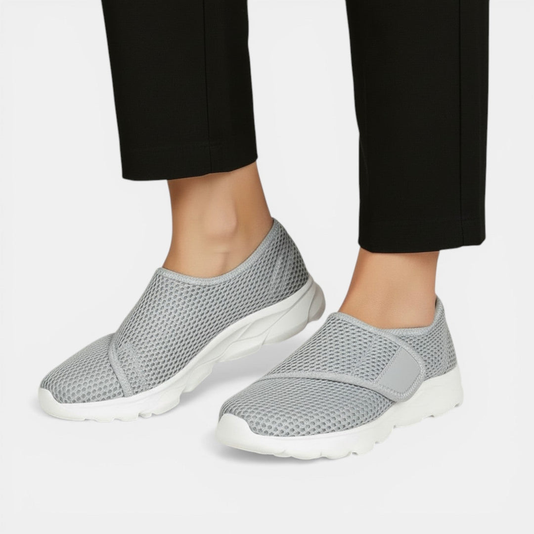 Women's ultra lightweight orthopedic walking sneakers for superior comfort and foot support.