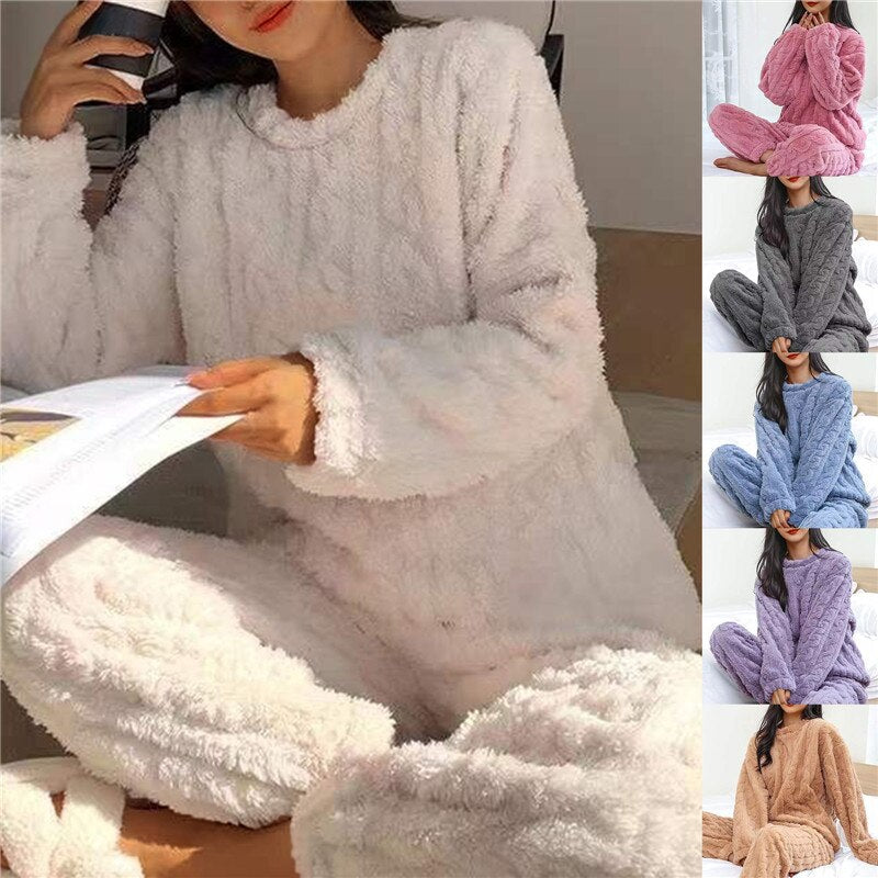 Luxurious women's ultra-soft pajama set. Cozy loungewear for ultimate comfort and relaxed home wear.