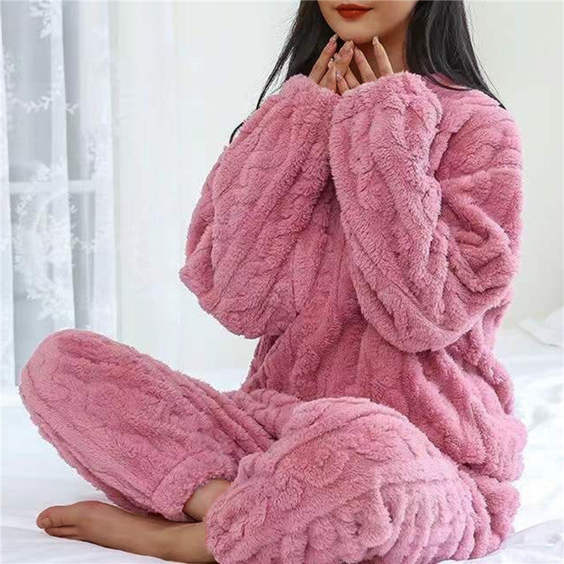Ultra-soft women's two-piece loungewear pajama set for comfortable sleepwear and everyday home wear.