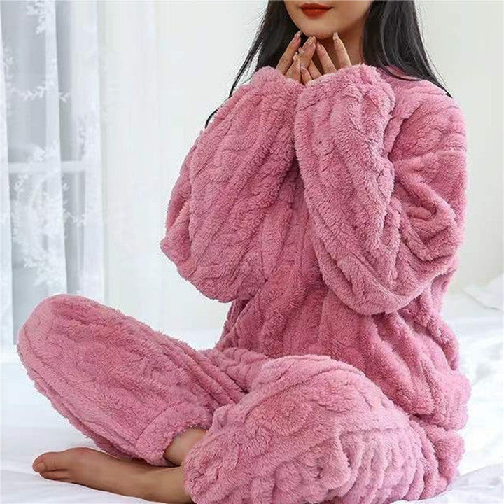 Ultra-soft women's two-piece loungewear pajama set for comfortable sleepwear and everyday home wear.