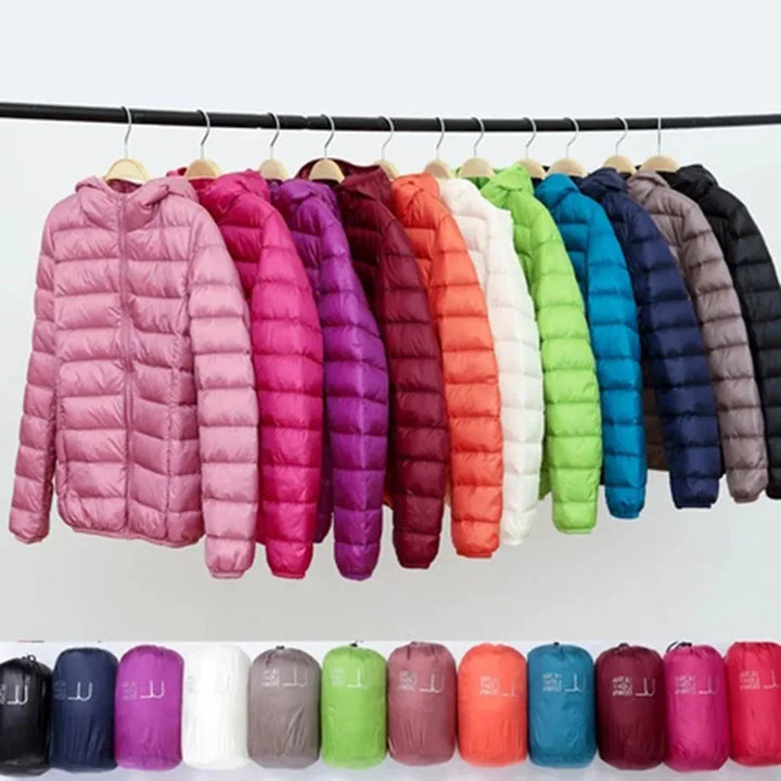 Everyday women's hooded jacket, insulated for warmth, ideal for fall fashion and brisk days.