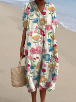 White Botanical Print