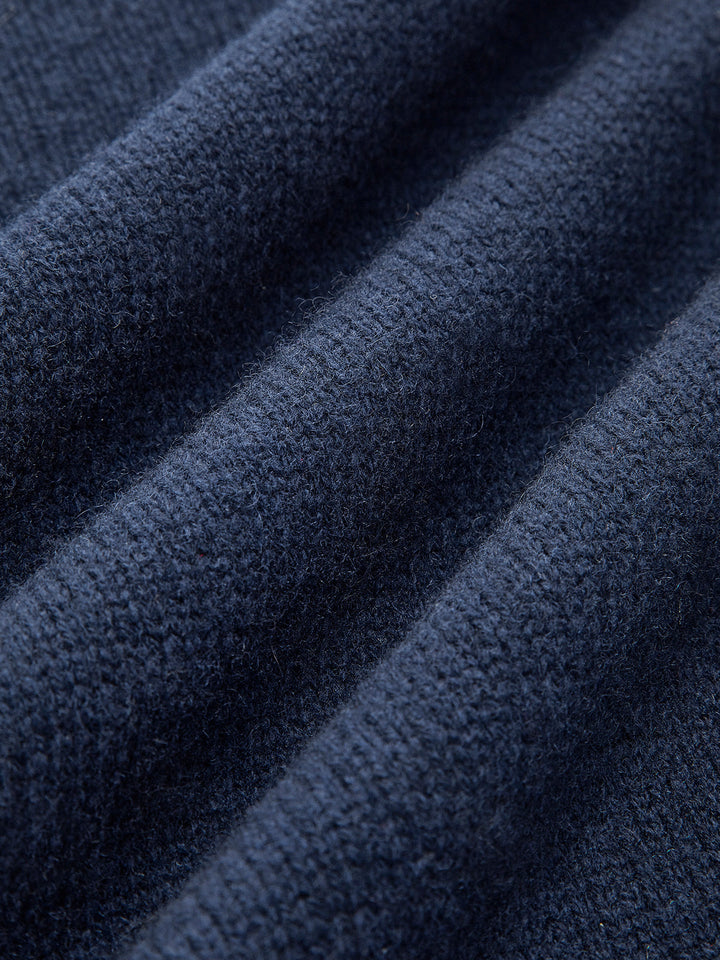All-season women's lapel sweater, a versatile layering piece offering elegant style for casual or office wear.