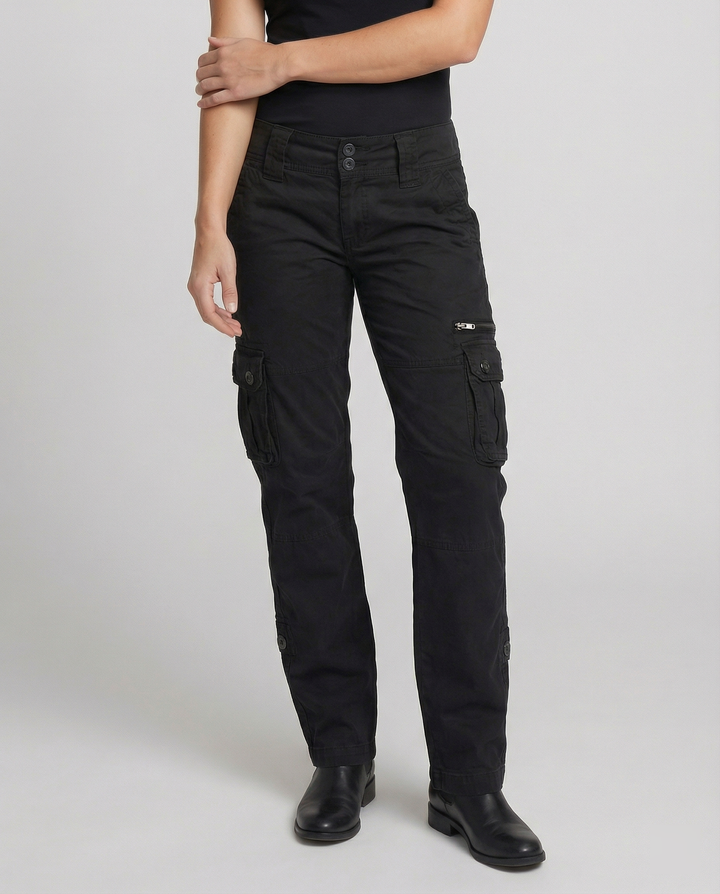 Durable women's cargo pants, perfect for hiking, camping, and everyday adventure.