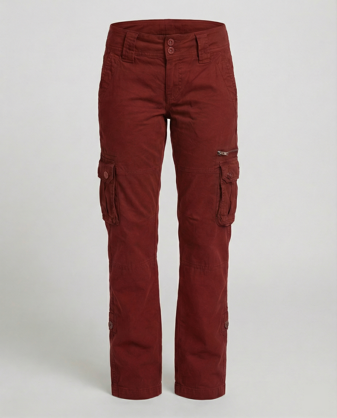 Stylish women's utility pants with ample pockets, suitable for various outdoor endeavors.