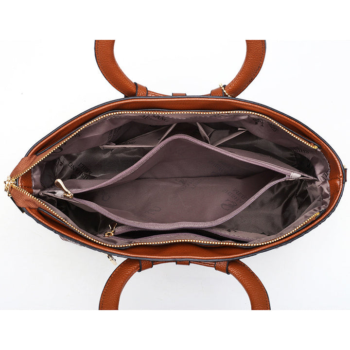Elegant women's croc embossed shoulder bag, a versatile faux leather accessory.