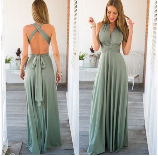 Elegant & adaptable design women's maxi dress, ideal for formal or evening wear.