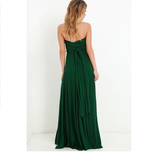 Comfortable & chic adaptable maxi dress, perfect for women's formal events and celebrations.