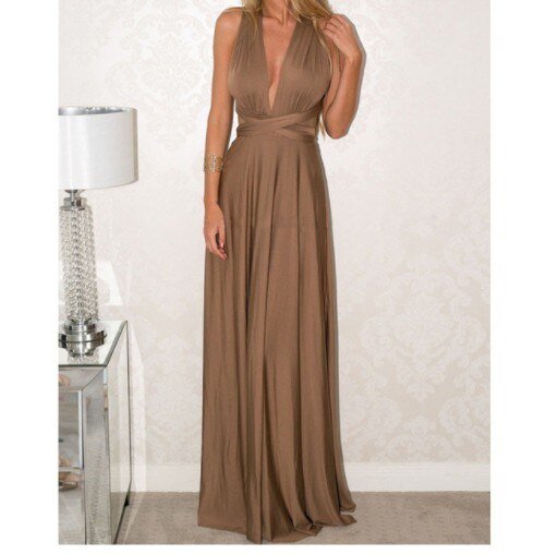 Classic black versatile maxi dress for women, ideal for any formal party or elegant event.