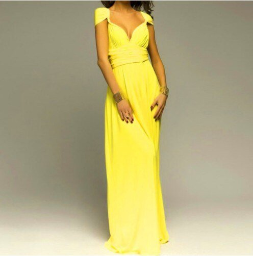 Formal evening maxi dress, a versatile & chic long gown for women's special events.