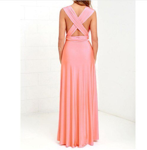 Adaptable formal maxi dress for women, offering versatile styling for any event.