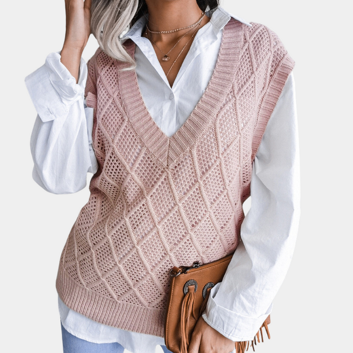 Trendy Angeza women's long sleeve pullover sweater. Comfortable & stylish for fall/winter fashion and layering.