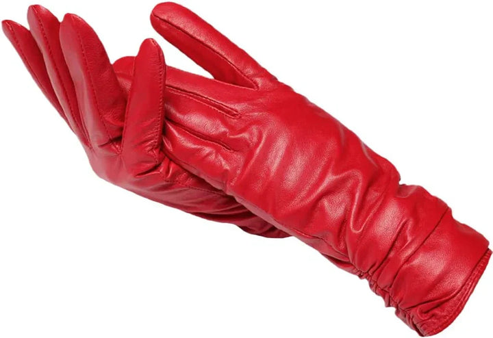 Elegant ladies' winter gloves, offering warmth and a chic look for cold days.