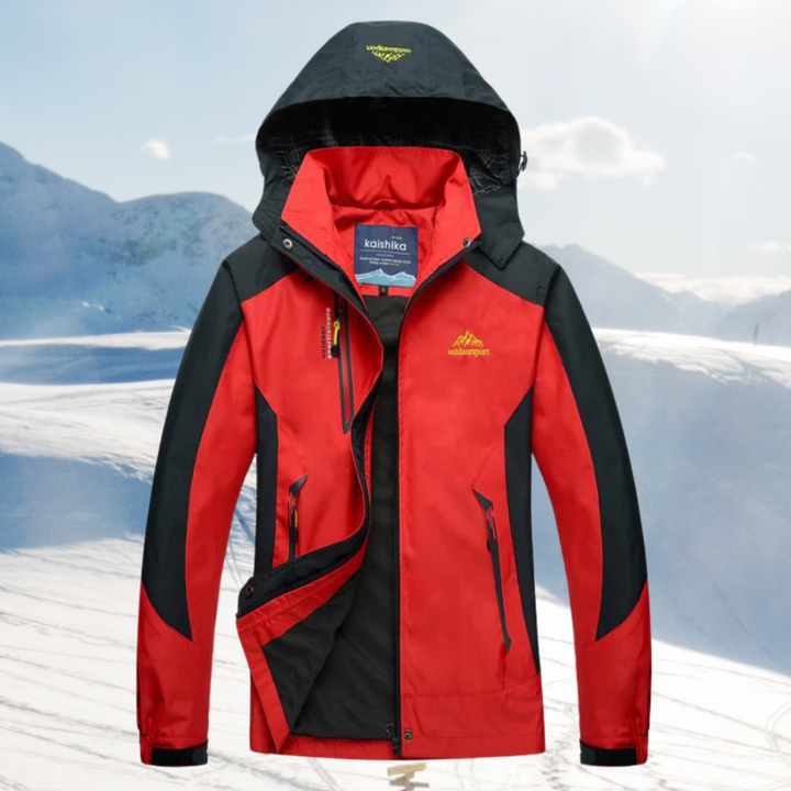 Versatile women's adventure shell jacket; waterproof, windproof, and lightweight for hiking, travel, and active outdoors.