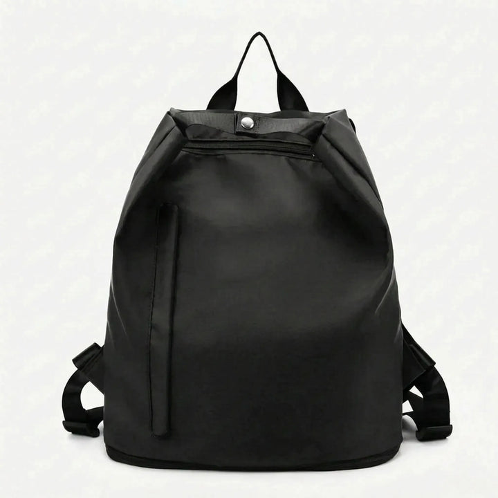 Durable polyester women's wet dry sports backpack. Ideal gym bag for travel & fitness with ample storage.