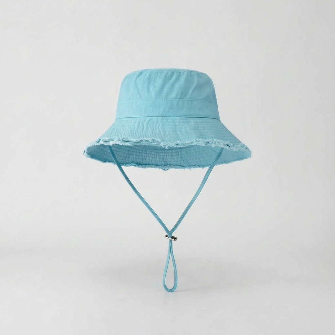 Travel-friendly wide brim sun hat for women, easy to pack for any sunny destination.