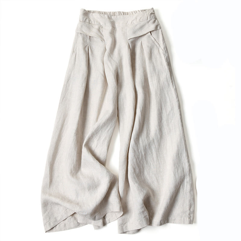 Casual wide-leg pants for women, high waist, easy to wear for ultimate comfort.