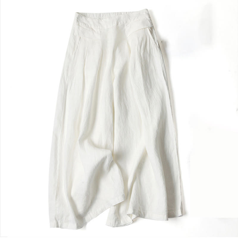 High-waist wide-leg women's pants, versatile for office or casual everyday wear.