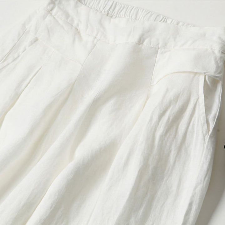 Comfort-focused wide-leg women's trousers, relaxed fit, an essential for your wardrobe.