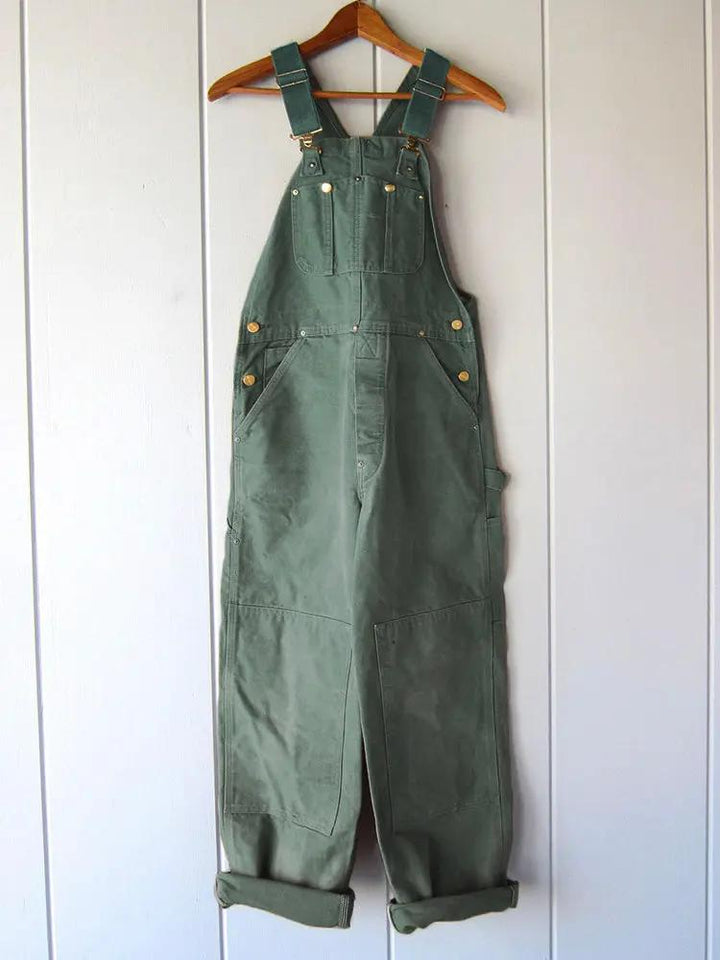 Effortlessly comfortable wide-leg women's jumpsuit. Trendy casual overalls for spring & autumn fashion.