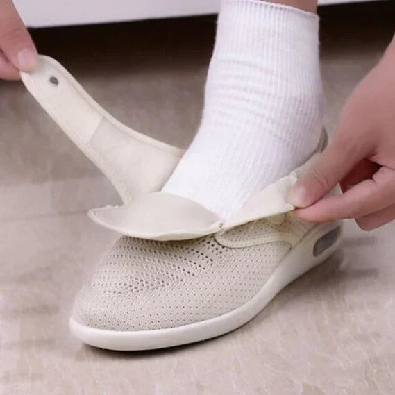 ComfortPlus therapeutic walking shoes for women with diabetes. Wide, adjustable fit for ultimate foot comfort.