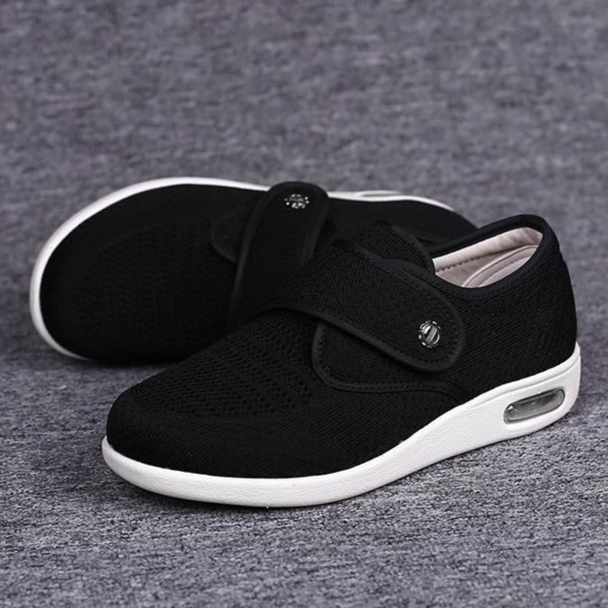 Easy-wear women's wide fit orthopedic shoes, ideal for diabetic foot care & swollen feet. Lasting comfort.