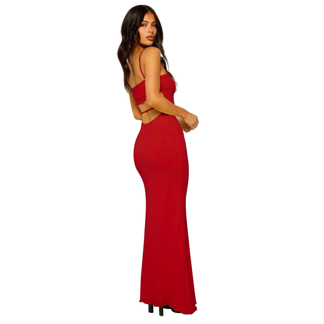 Elegant Zest Hour formal gown, strapless backless maxi dress for women's party wear.