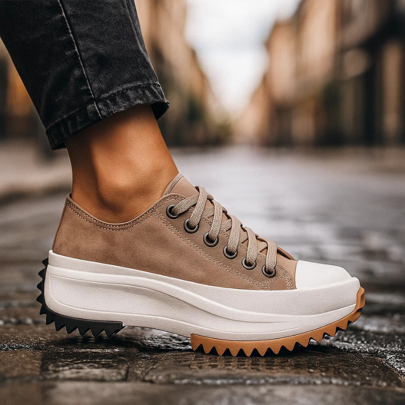 Women's Zippa Retro Platform Sneakers, blending 90s vintage style with a chunky sole for street fashion.