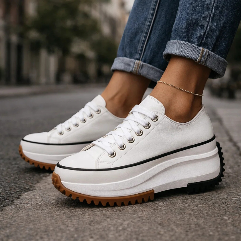 Embrace 90s fashion with Zippa women's retro platform sneakers. Vintage style chunky sole casual footwear.