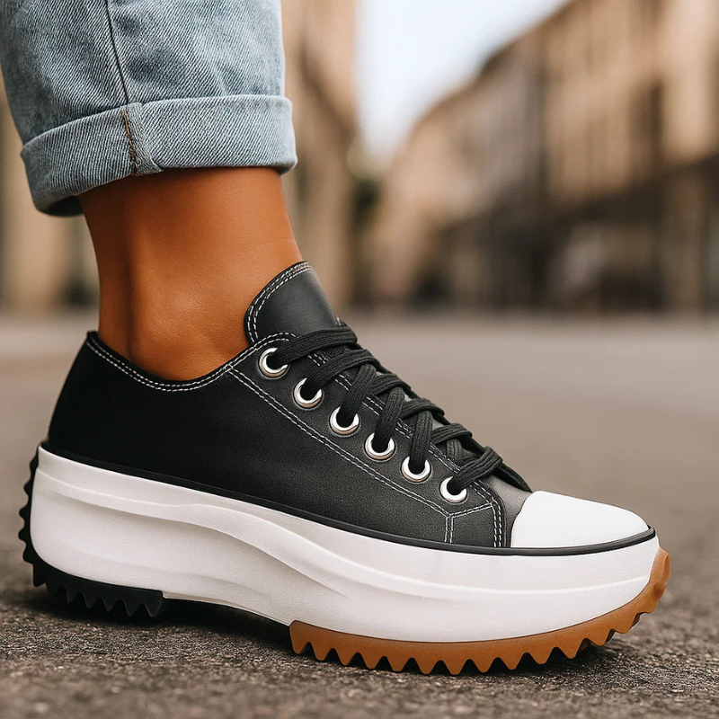 Zippa retro platform sneakers for women, versatile casual footwear for daily wear, 90s vintage street style.