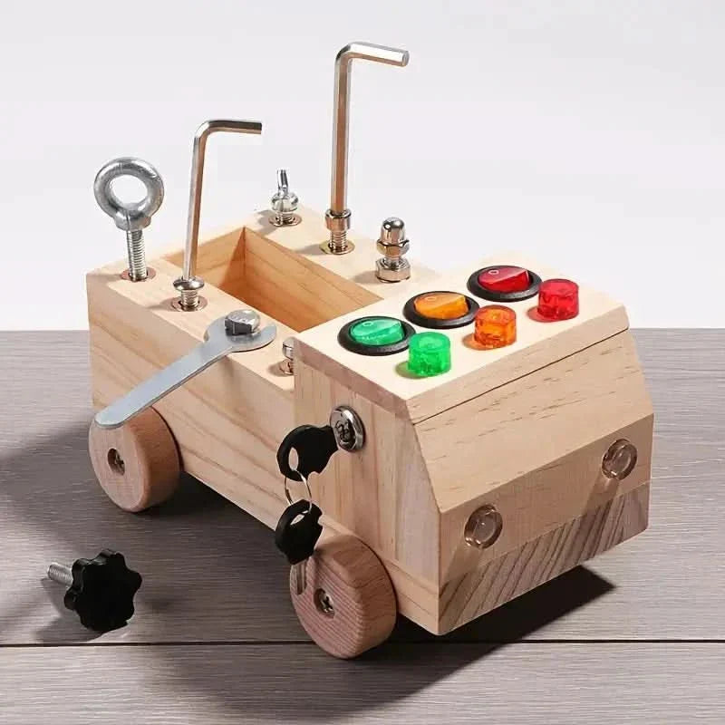 Premium wooden educational toy for early childhood development, stimulating fine motor & sensory learning.