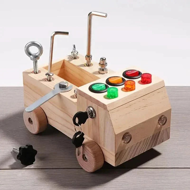 Premium wooden educational toy for early childhood development, stimulating fine motor & sensory learning.