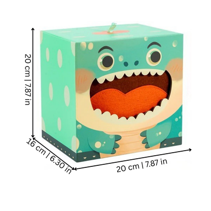 Montessori-inspired stacking game for kids with colorful wooden animals, developing coordination.
