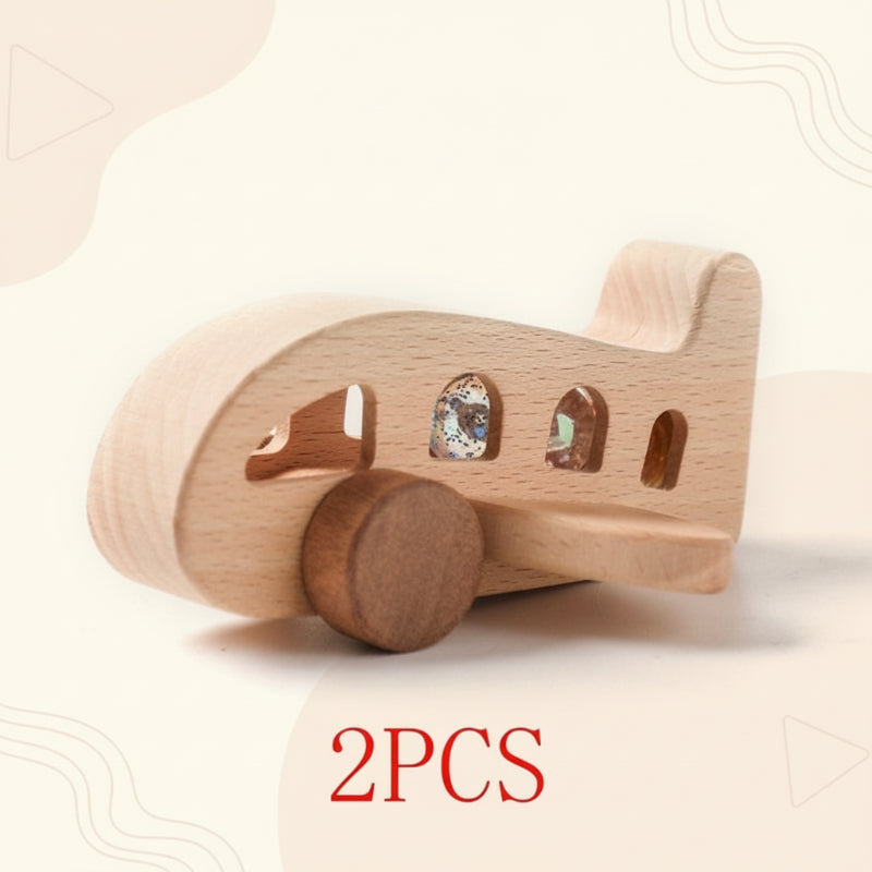 Wooden train set for kids, a durable and safe play vehicle fostering early childhood development.