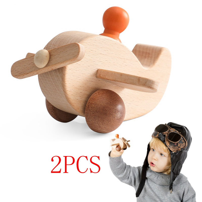 Montessori wooden train toy, an excellent educational resource for fine motor skills and creative play.