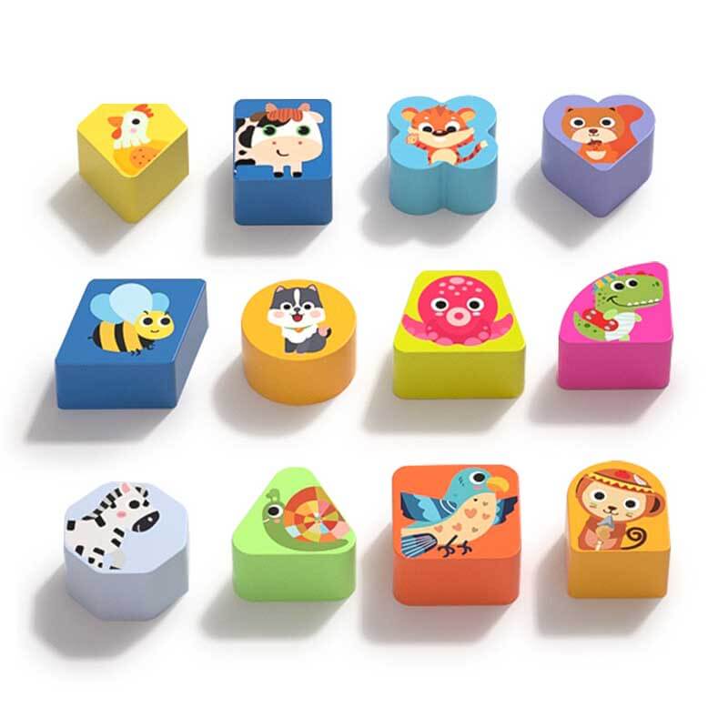 Wooden shape sorter toy car, a fun and educational activity for young kids to learn shapes.