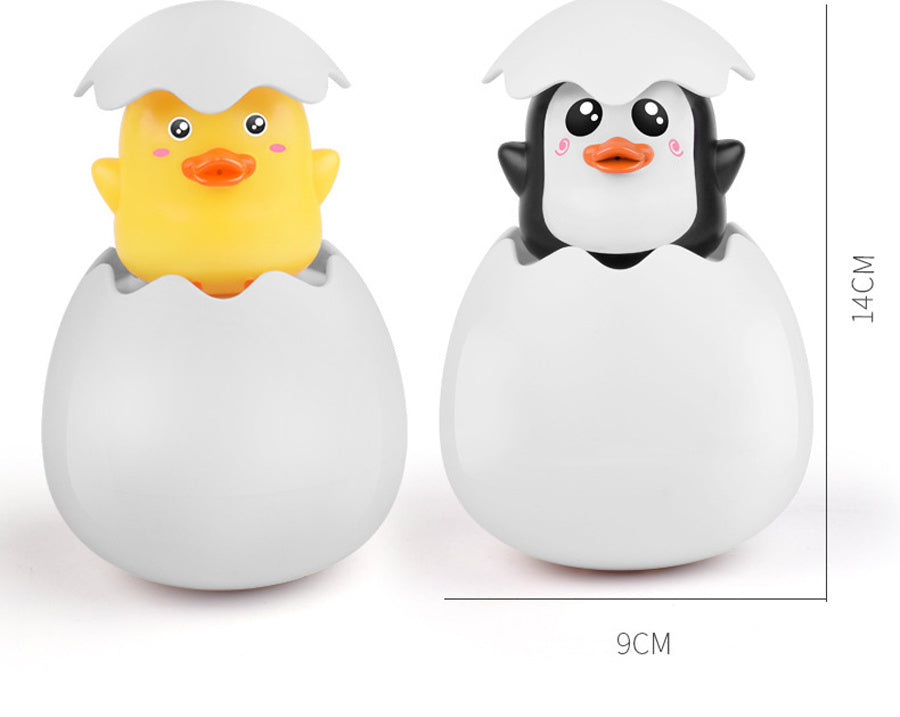 Educational baby bath toy, a sprinkler duck, perfect for engaging water play with toddlers