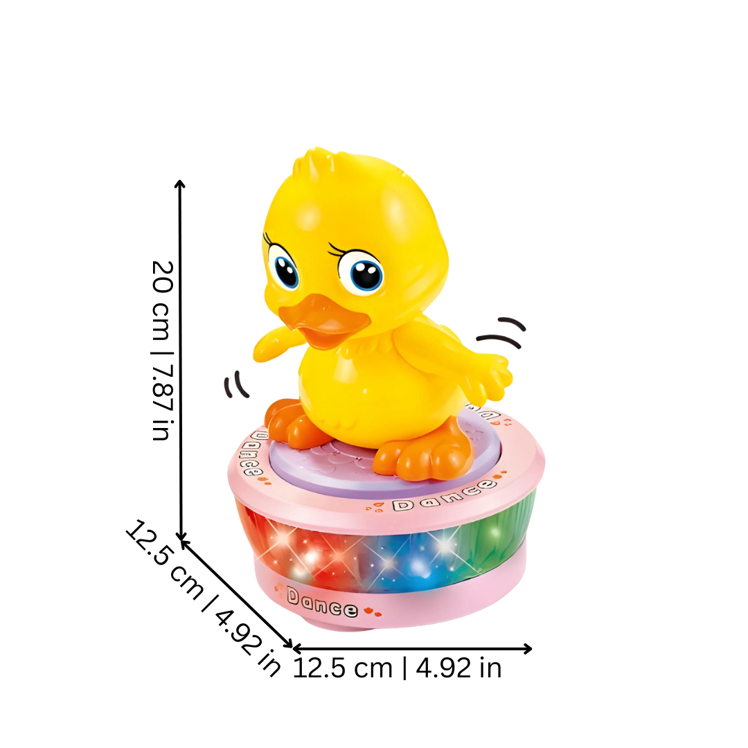 Preschool educational flapping duck toy with lights and movement, promoting toddler learning and fun.