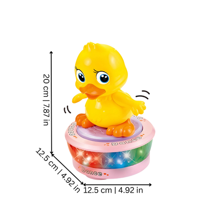 Preschool educational flapping duck toy with lights and movement, promoting toddler learning and fun.