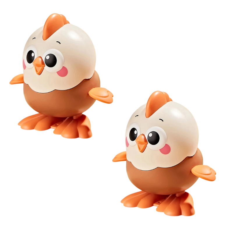 Simple wind-up crawling chick toy, a classic baby and toddler gift for motor skill development.